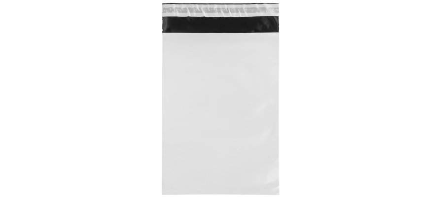 Sacchetto - per corrieri - 22 x 32 x 5 cm - PE - bianco - conf. 100 pezzi