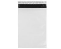 Sacchetto - per corrieri - 24 x 35 x 5 cm - PE - bianco - conf. 100 pezzi