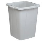 Bidone DURABIN - con maniglie - senza coperchio - 90 L - 52 x 61 x 49 cm - PP - grigio - Durable