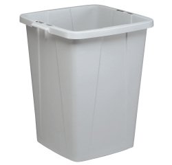 Bidone DURABIN - con maniglie - senza coperchio - 90 L - 52 x 61 x 49 cm - PP - grigio - Durable