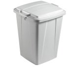 Bidone DURABIN - con maniglie - senza coperchio - 90 L - 52 x 61 x 49 cm - PP - grigio - Durable