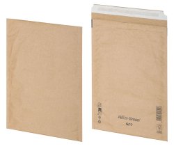 Busta imbottita AirPro Green - 25 x 34 cm - carta - avana - Bong Packaging - conf. 100 pezzi
