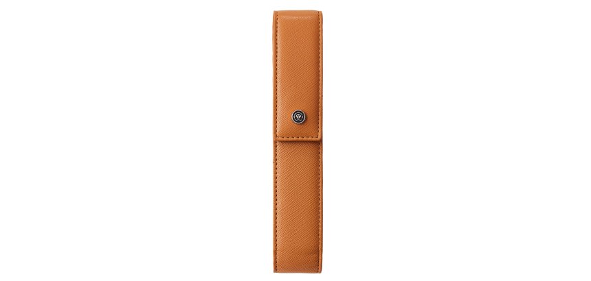 Portapenne c/chiusura magnetica - pelle Saffiano - marrone - Cross