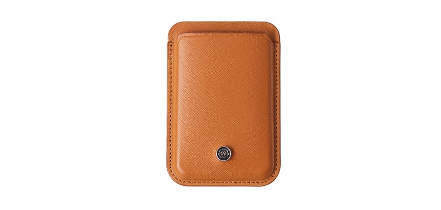 Portacarte magnetico - pelle Saffiano - marrone - Cross