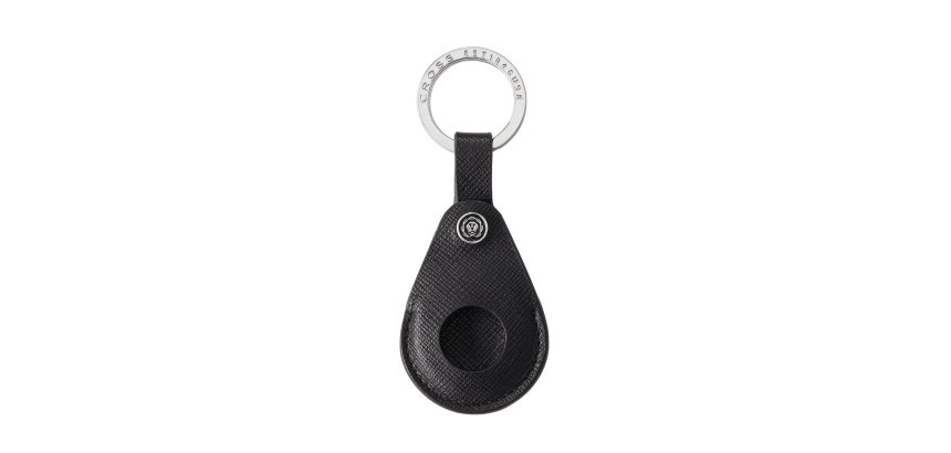 Portachiavi per Smart Tracker - pelle Saffiano - nero - Cross