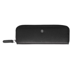 Portapenne c/zip - pelle Saffiano - nero - Cross