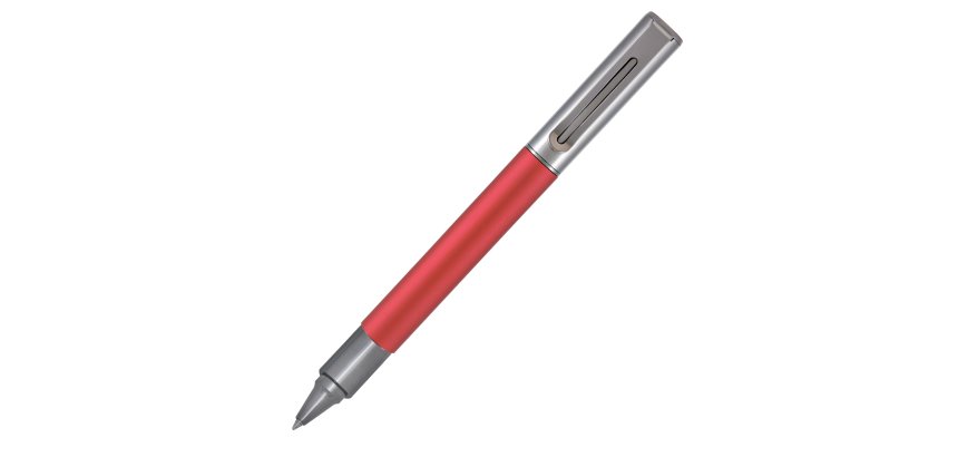 Penna roller Ritma - punta M - fusto rosso - Monteverde