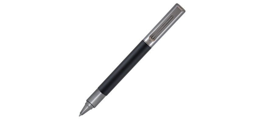 Penna roller Ritma - punta M - fusto nero - Monteverde