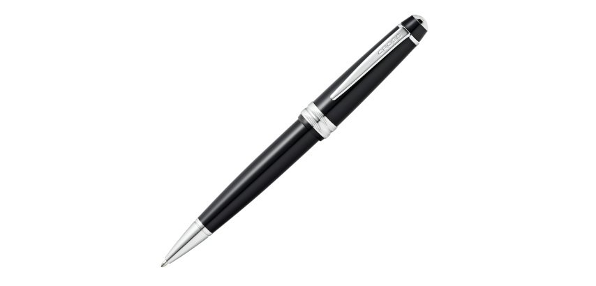 Penna sfera Bailey Light - punta F - fusto nero/cromo - Cross
