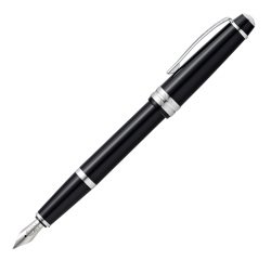 Penna stilografica Bailey Light - punta M - fusto nero/cromo - Cross