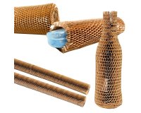 Manicotti in carta alveolare - 45 x 1 cm - avana - Methodo - conf. 20 pezzi