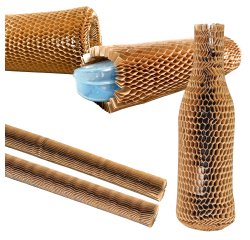 Manicotti in carta alveolare - 45 x 1 cm - avana - Methodo - conf. 20 pezzi