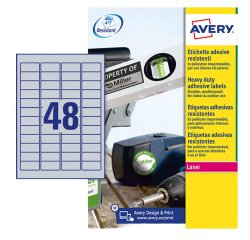 EN_Etiqueta adhesiva resistente avery poliester plata 45,7x21,2 mm laser pack de 8 unidades