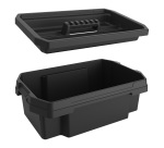 Vassoio per contenitore FABER BOX 40/30 litri - plastica - nero - 52 x 34,5 x 7 cm - Terry