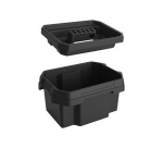 Vassoio per contenitore FABER BOX 15 litri - plastica - nero - 32 x 25 x 7 cm - Terry