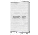 Armadio CAB102A sequoia - 3 ante - 102 x 39 x 172 cm - plastica - grigio - Terry