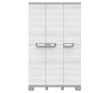 Armadio CAB102A sequoia - 3 ante - 102 x 39 x 172 cm - plastica - grigio - Terry