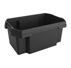 Contenitore multiuso FABER BOX - plastica - nero - 58,5 x 38,5 x 26,1 cm -  40 litri - Terry