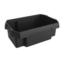 Contenitore multiuso FABER BOX - plastica - nero - 58,5 x 38,5 x 19,51 cm -  30 litri - Terry