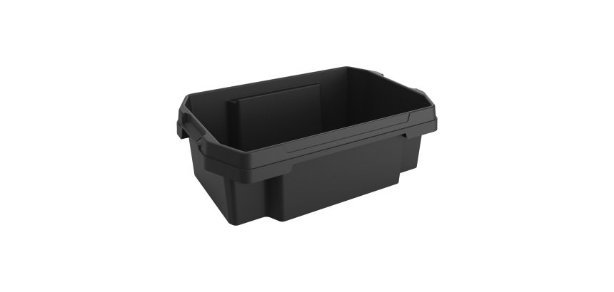 Contenitore multiuso FABER BOX - plastica - nero - 58,5 x 38,5 x 19,51 cm -  30 litri - Terry