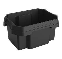 Contenitore multiuso FABER BOX - plastica - nero - 38,5 x 29 x 19,5 cm -  15 litri - Terry