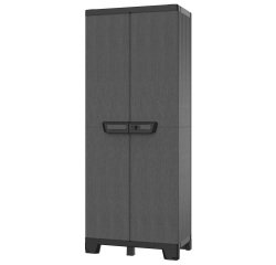 Armadio CAB2680 ardesia - 2 ante - 68 x 39 x 172 cm - plastica - nero - Terry