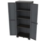 Armadio CAB2680 ardesia - 2 ante - 68 x 39 x 172 cm - plastica - nero - Terry