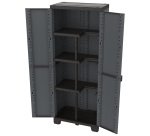 Armadio CAB2680 ardesia - 2 ante - 68 x 39 x 172 cm - plastica - nero - Terry
