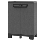 Armadio CAB680 ardesia - 2 ante - 68 x 39 x 93,5 cm - plastica - nero - Terry