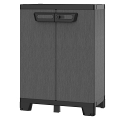 Armadio CAB680 ardesia - 2 ante - 68 x 39 x 93,5 cm - plastica - nero - Terry