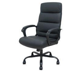 En_fauteuil de bureau opti 545, simili cuir noir,