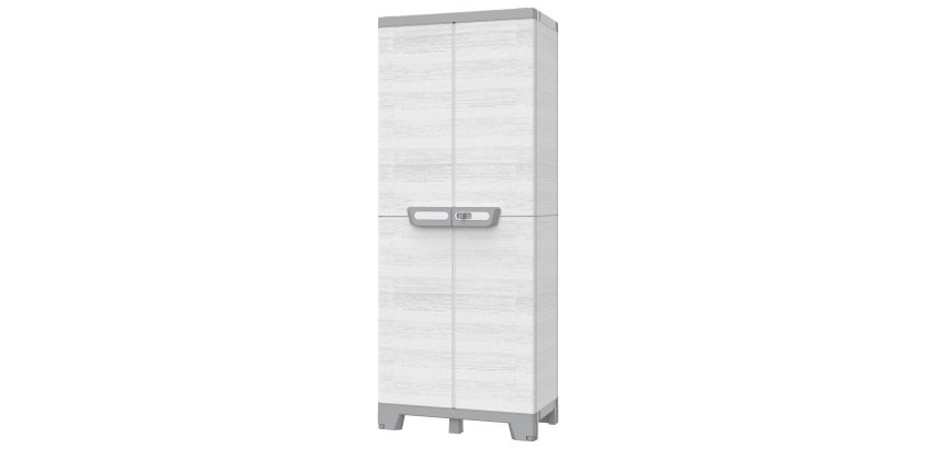 Armadio CAB2680 sequoia - 2 ante - 68 x 39 x 172 cm - plastica - grigio - Terry
