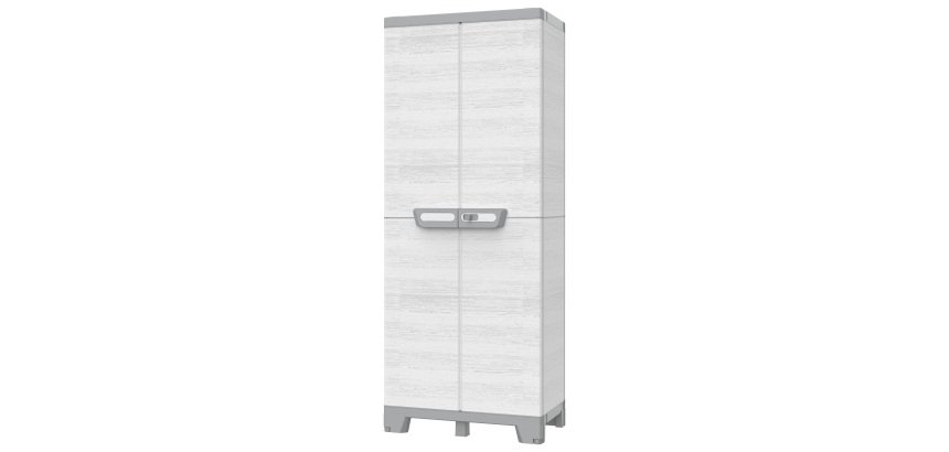 Armadio CAB2680 sequoia - 2 ante - 68 x 39 x 172 cm - plastica - grigio - Terry