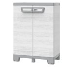 Armadio CAB680 sequoia - 2 ante - 68 x 39 x 93,5 cm - plastica - grigio - Terry
