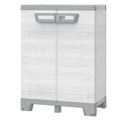 Armadio CAB680 sequoia - 2 ante - 68 x 39 x 93,5 cm - plastica - grigio - Terry