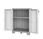 Armadio CAB680 sequoia - 2 ante - 68 x 39 x 93,5 cm - plastica - grigio - Terry
