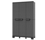 Armadio CAB102A ardesia - 3 ante - 102 x 39 x 172 cm - plastica - nero - Terry