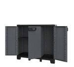 Armadio CAB102B ardesia - 3 ante - 102 x 39 x 93,5 cm - plastica - nero - Terry