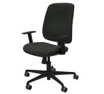 Sedia ergonomica Alares - con braccioli regolabili - nero - Piqueras y Crespo