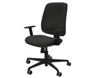 Sedia ergonomica Alares - con braccioli regolabili - nero - Piqueras y Crespo