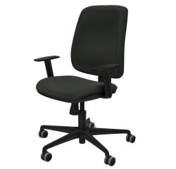 Sedia ergonomica Alares - con braccioli regolabili - nero - Piqueras y Crespo