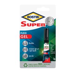 Colla istantanea Super Flexi Gel - 3 gr - trasparente - Bostik