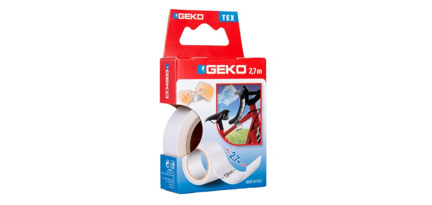 Nastro adesivo telato Tex - 19 mm x 2,7 m - bianco - Geko