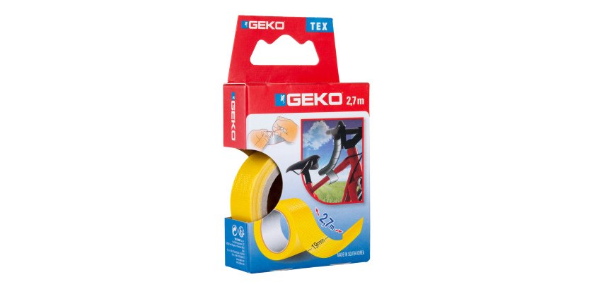 Nastro adesivo telato Tex - 19 mm x 2,7 m - giallo - Geko
