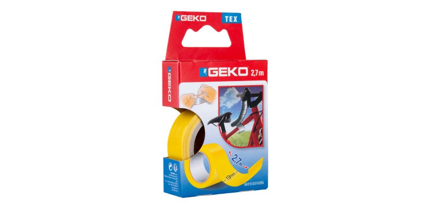 Nastro adesivo telato Tex - 19 mm x 2,7 m - giallo - Geko