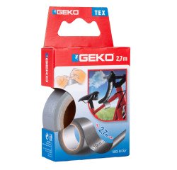 Nastro adesivo telato Tex - 19 mm x 2,7 m - grigio - Geko