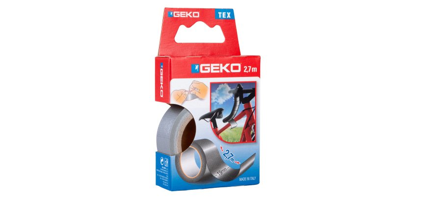 Nastro adesivo telato Tex - 19 mm x 2,7 m - grigio - Geko