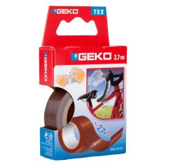 Nastro adesivo telato Tex - 19 mm x 2,7 m - marrone - Geko
