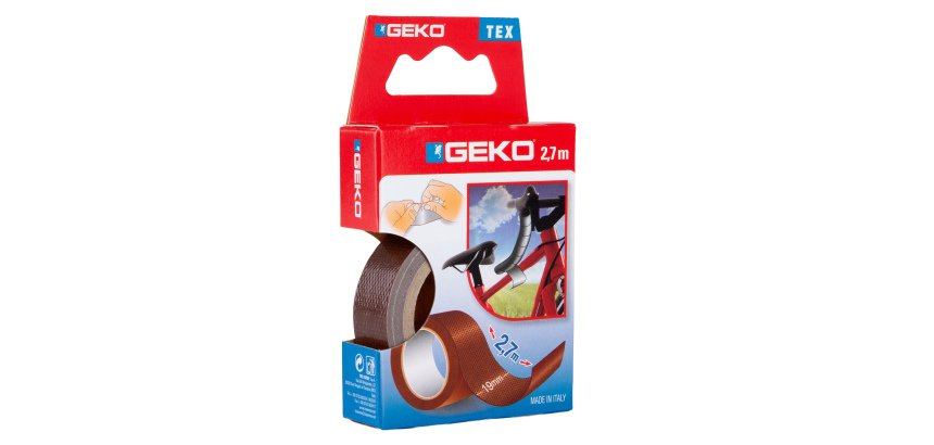 Nastro adesivo telato Tex - 19 mm x 2,7 m - marrone - Geko