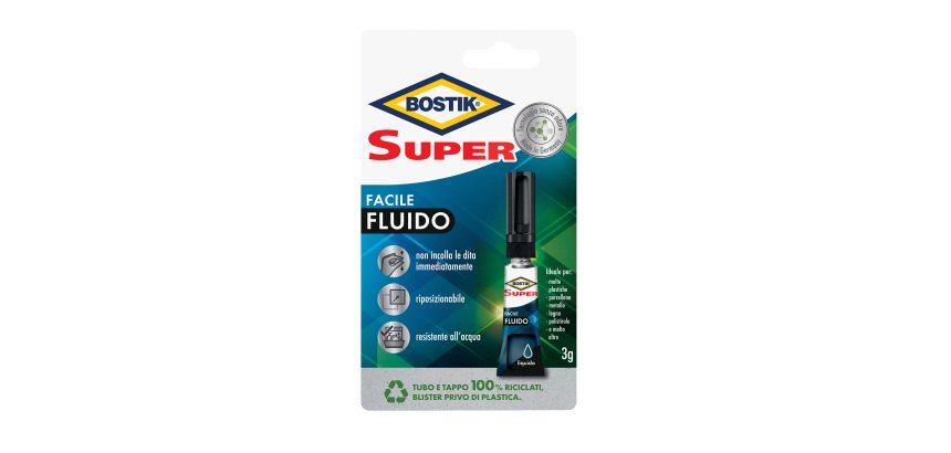 Colla istantanea Super Facile fluido - 3 gr - trasparente - Bostik